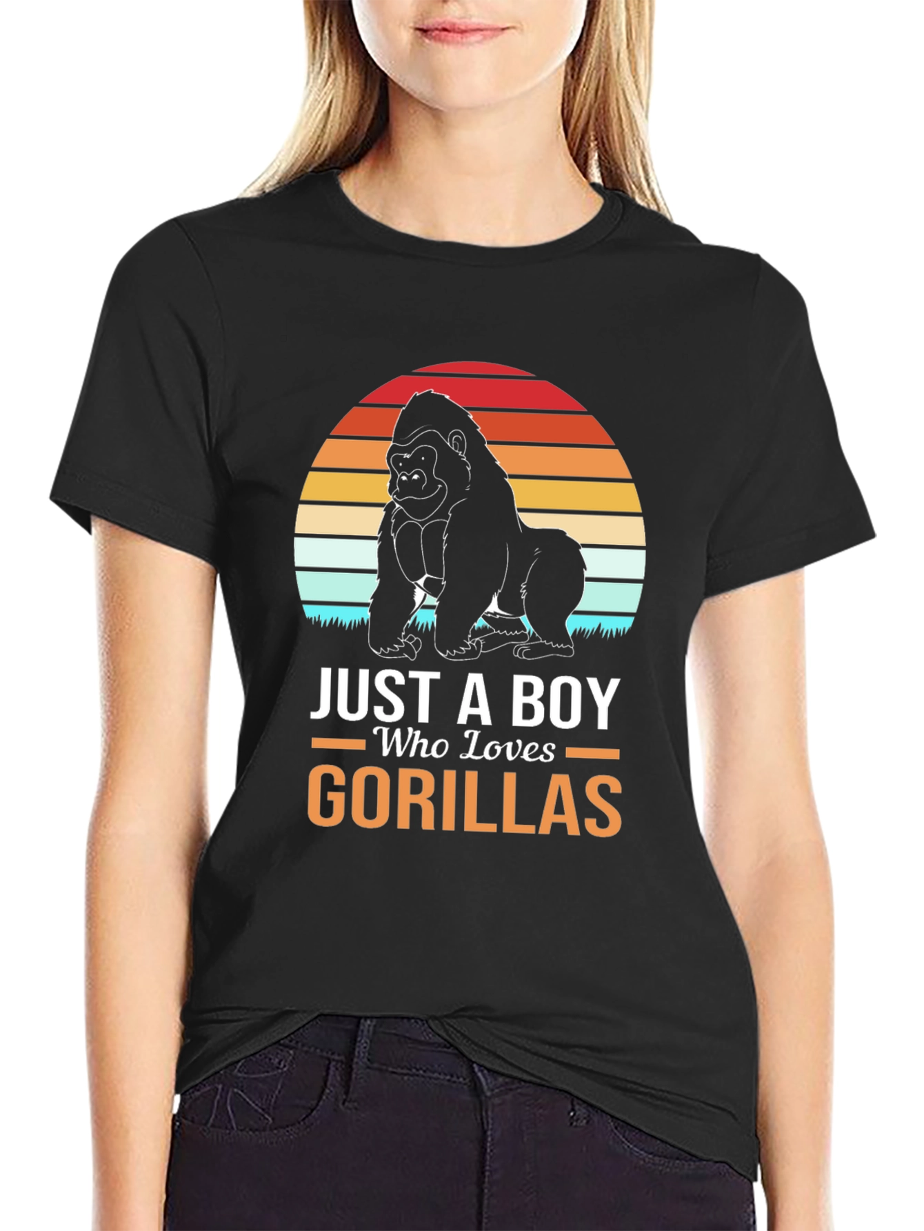 Just A Boy Who Loves Gorillas T-Shirt