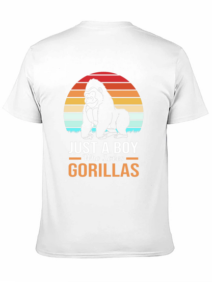 Just A Boy Who Loves Gorillas T-Shirt