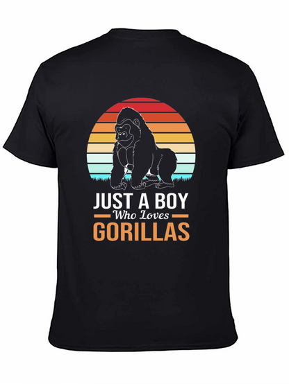 Just A Boy Who Loves Gorillas T-Shirt