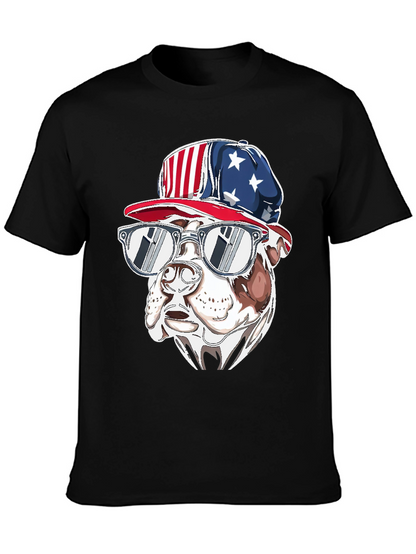 Patriotic Bulldog T-Shirt - USA Pride