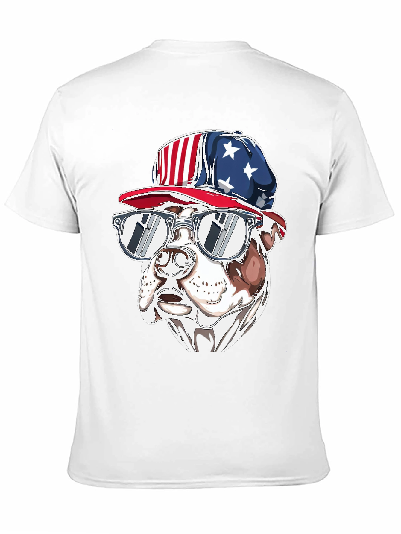 Patriotic Bulldog T-Shirt - USA Pride