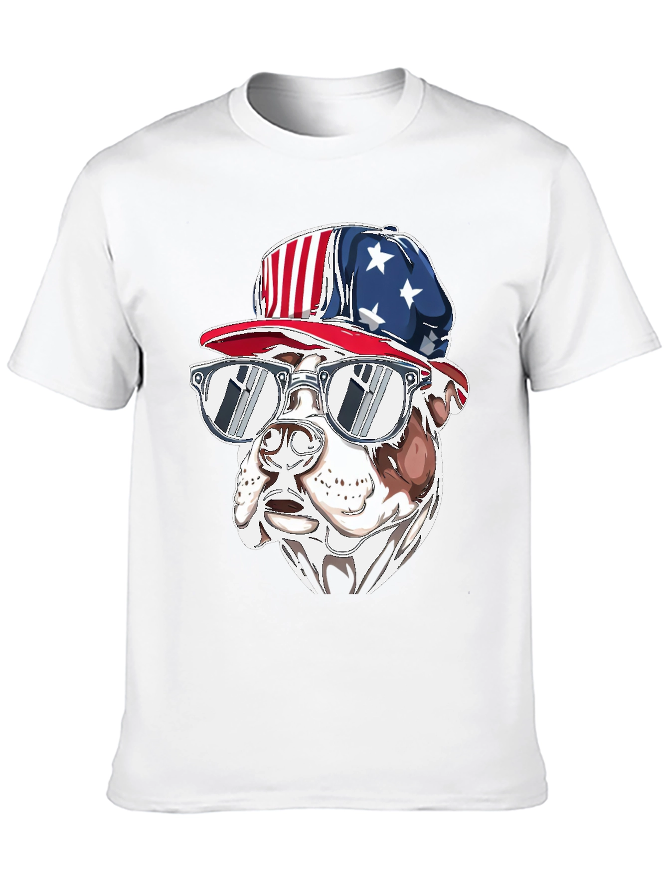 Patriotic Bulldog T-Shirt - USA Pride