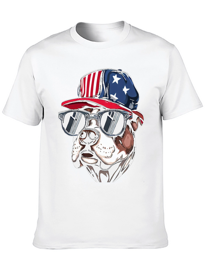 Patriotic Bulldog T-Shirt - USA Pride