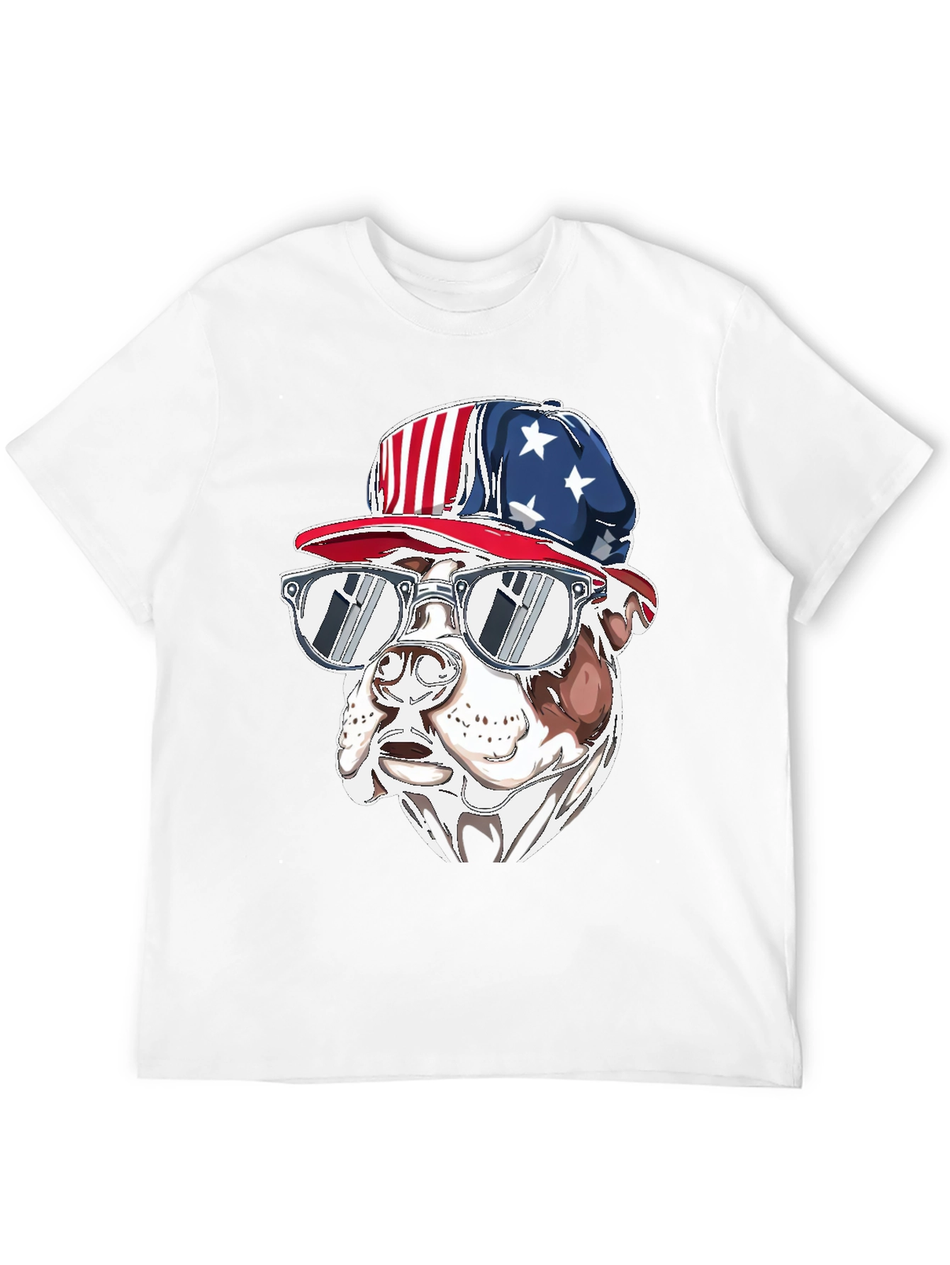 Patriotic Bulldog T-Shirt - USA Pride