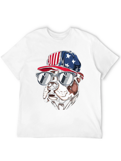 Patriotic Bulldog T-Shirt - USA Pride