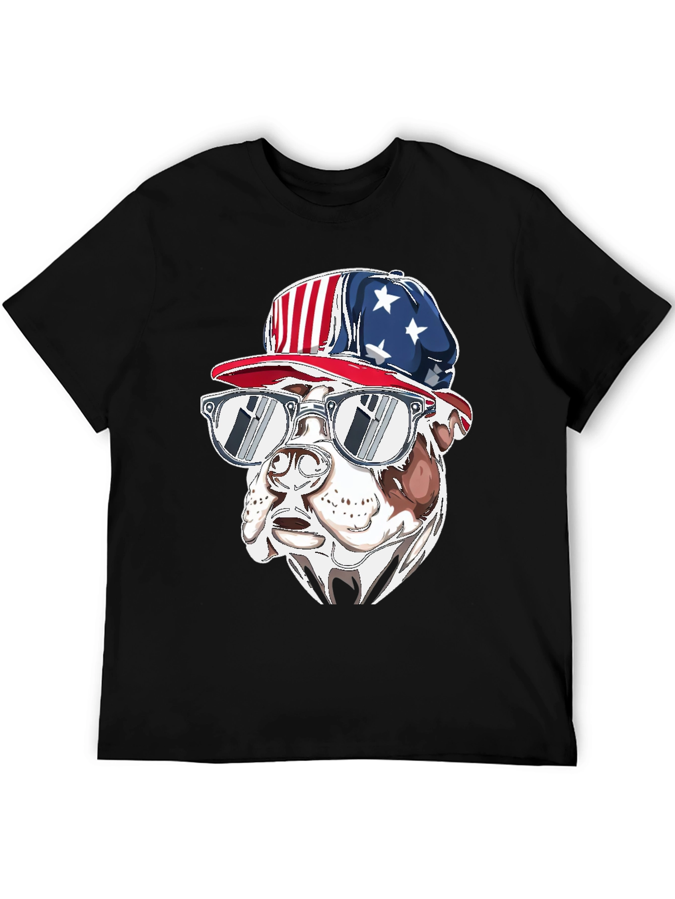 Patriotic Bulldog T-Shirt - USA Pride