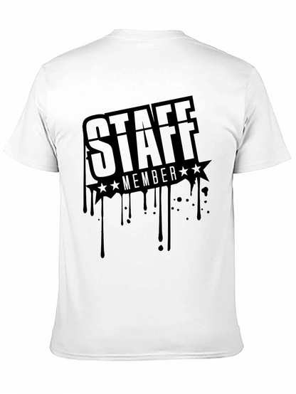 Staff Member Black Graphic T-Shirt