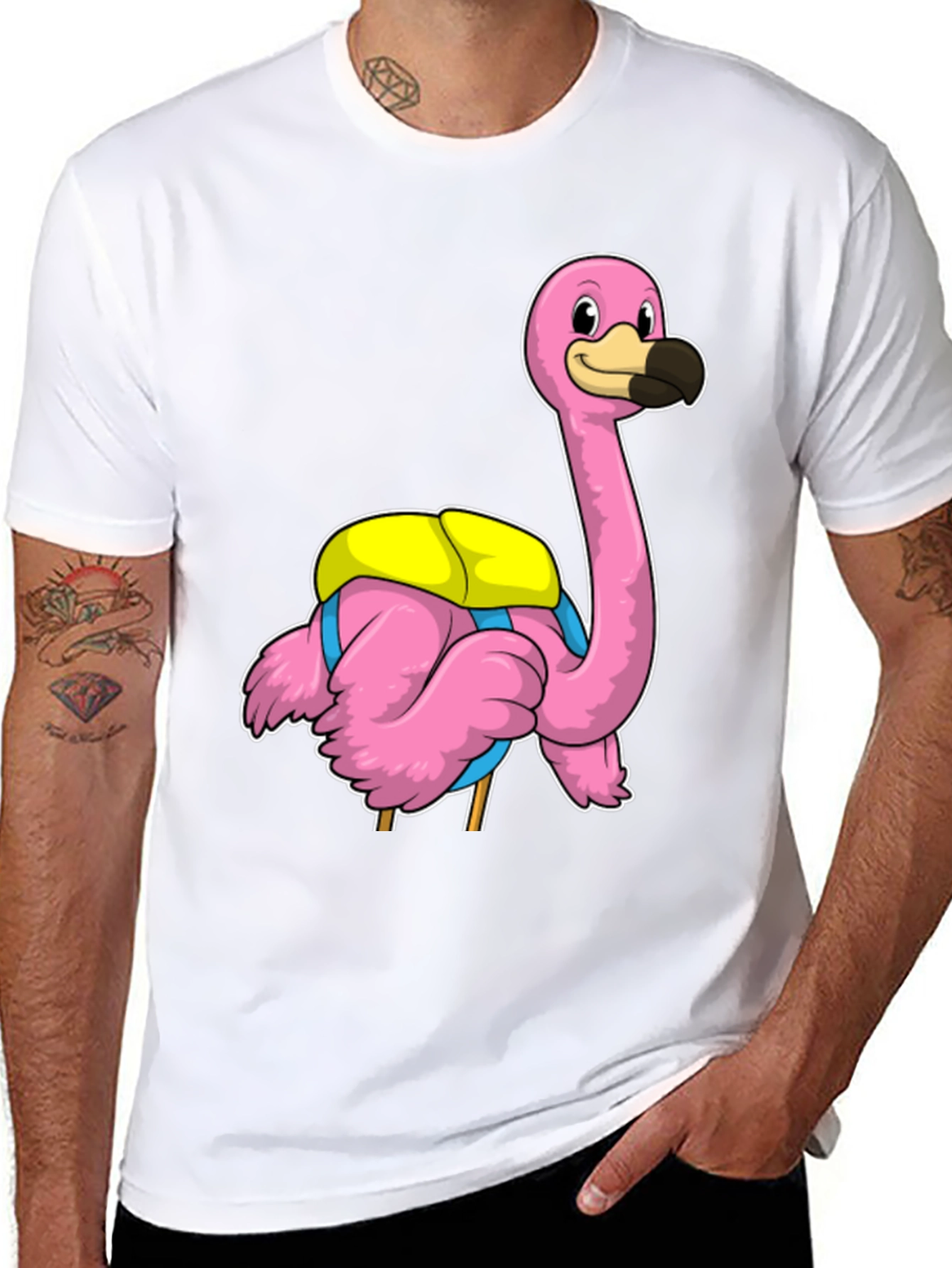 Funny Flamingo T-Shirt - Tropical Bird Tee