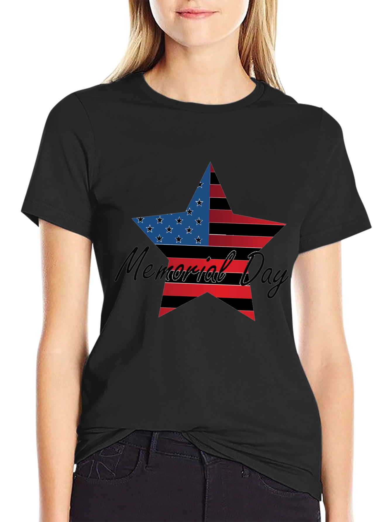Memorial Day Star Graphic T-Shirt