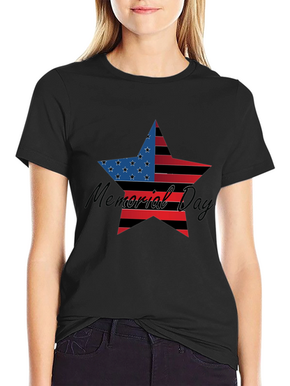 Memorial Day Star Graphic T-Shirt