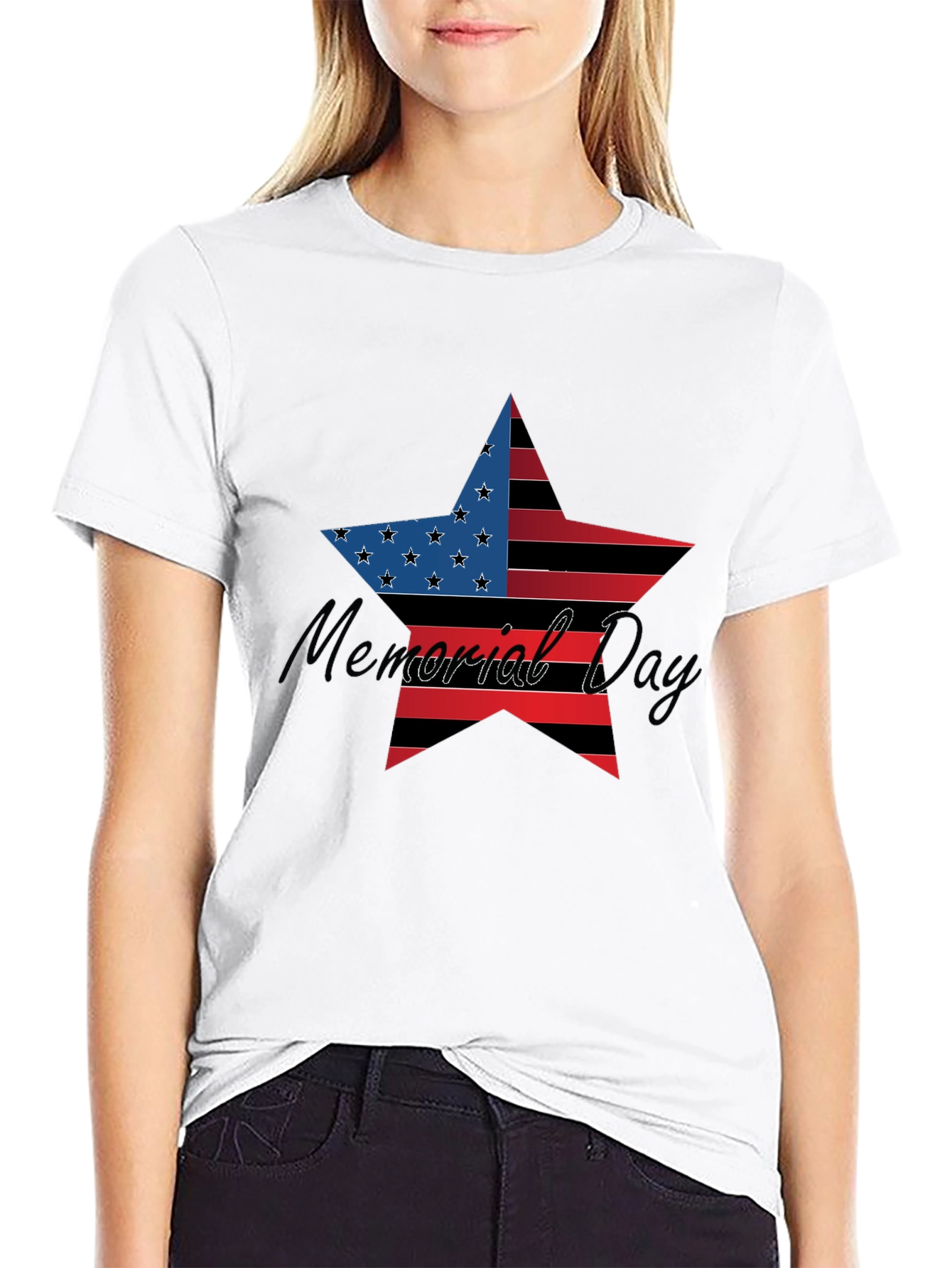 Memorial Day Star Graphic T-Shirt