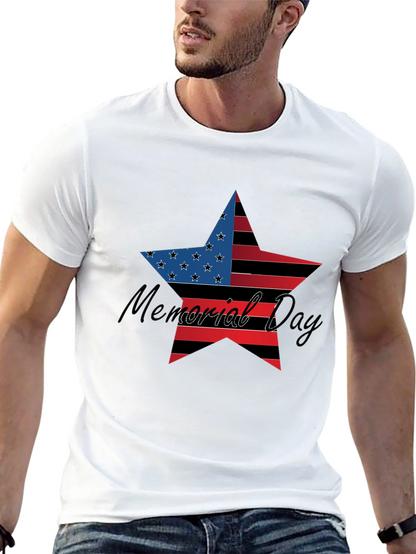 Memorial Day Star Graphic T-Shirt