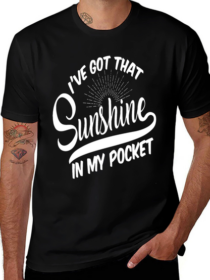 Sunshine Pocket T-Shirt - Mens Black Graphic Tee