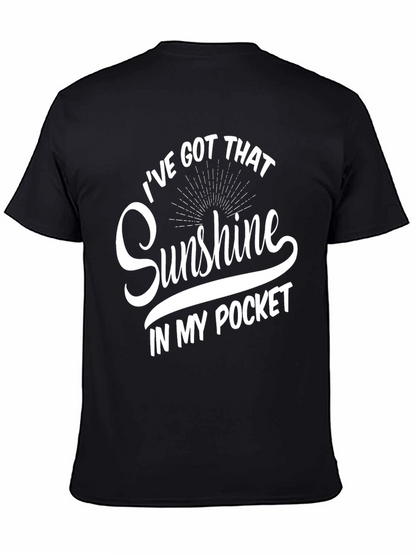 Sunshine Pocket T-Shirt - Mens Black Graphic Tee