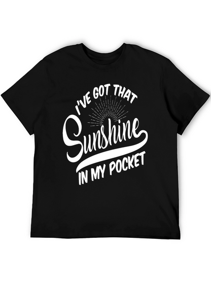 Sunshine Pocket T-Shirt - Mens Black Graphic Tee