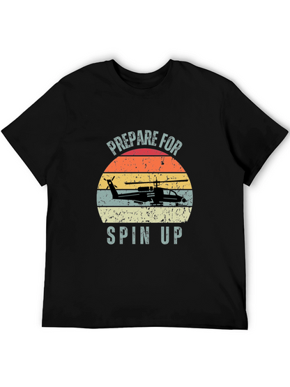 Prepare For Spin Up Graphic T-Shirt