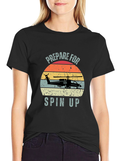 Prepare For Spin Up Graphic T-Shirt