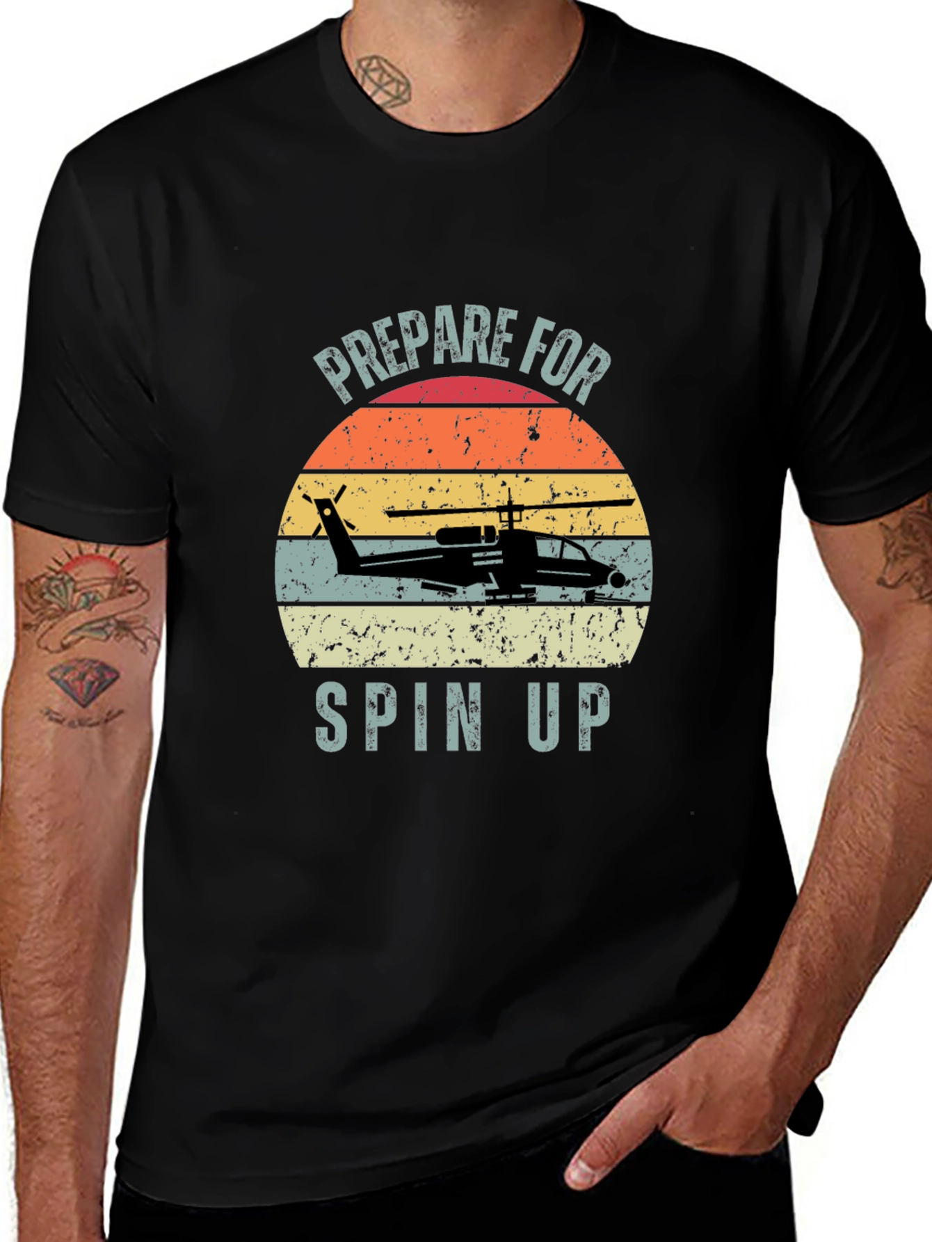 Prepare For Spin Up Graphic T-Shirt