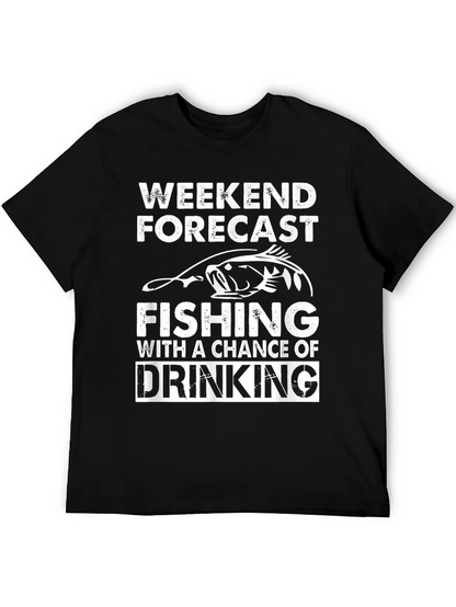 Weekend Forecast Fishing & Drinking Graphic Tee