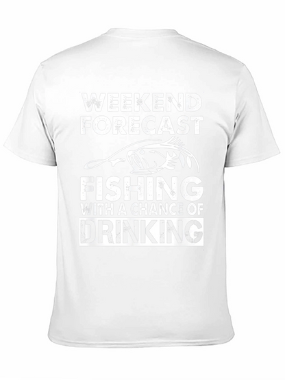 Weekend Forecast Fishing & Drinking Graphic Tee