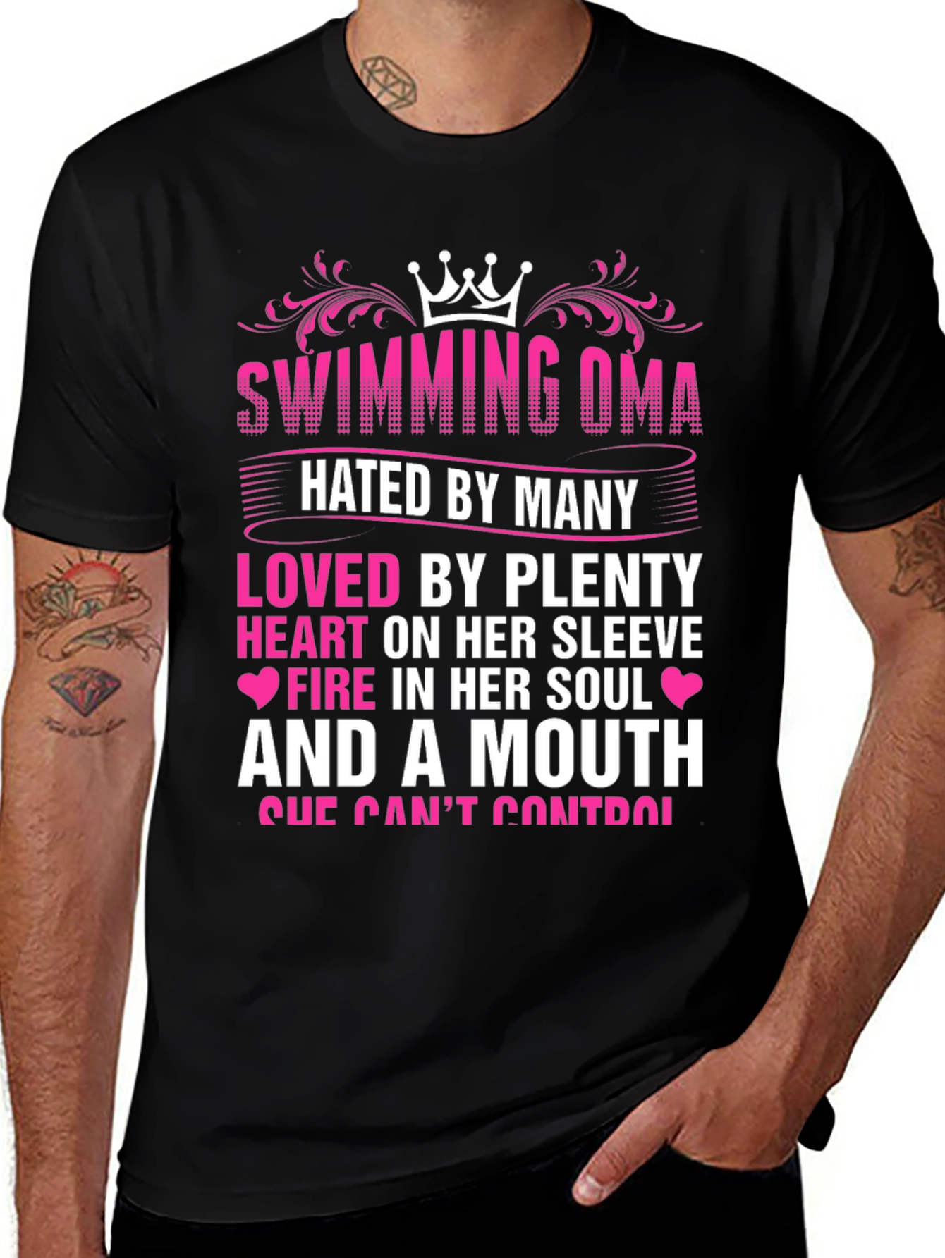 Swimming Oma T-Shirt: Hated By Many Loved By Plenty!