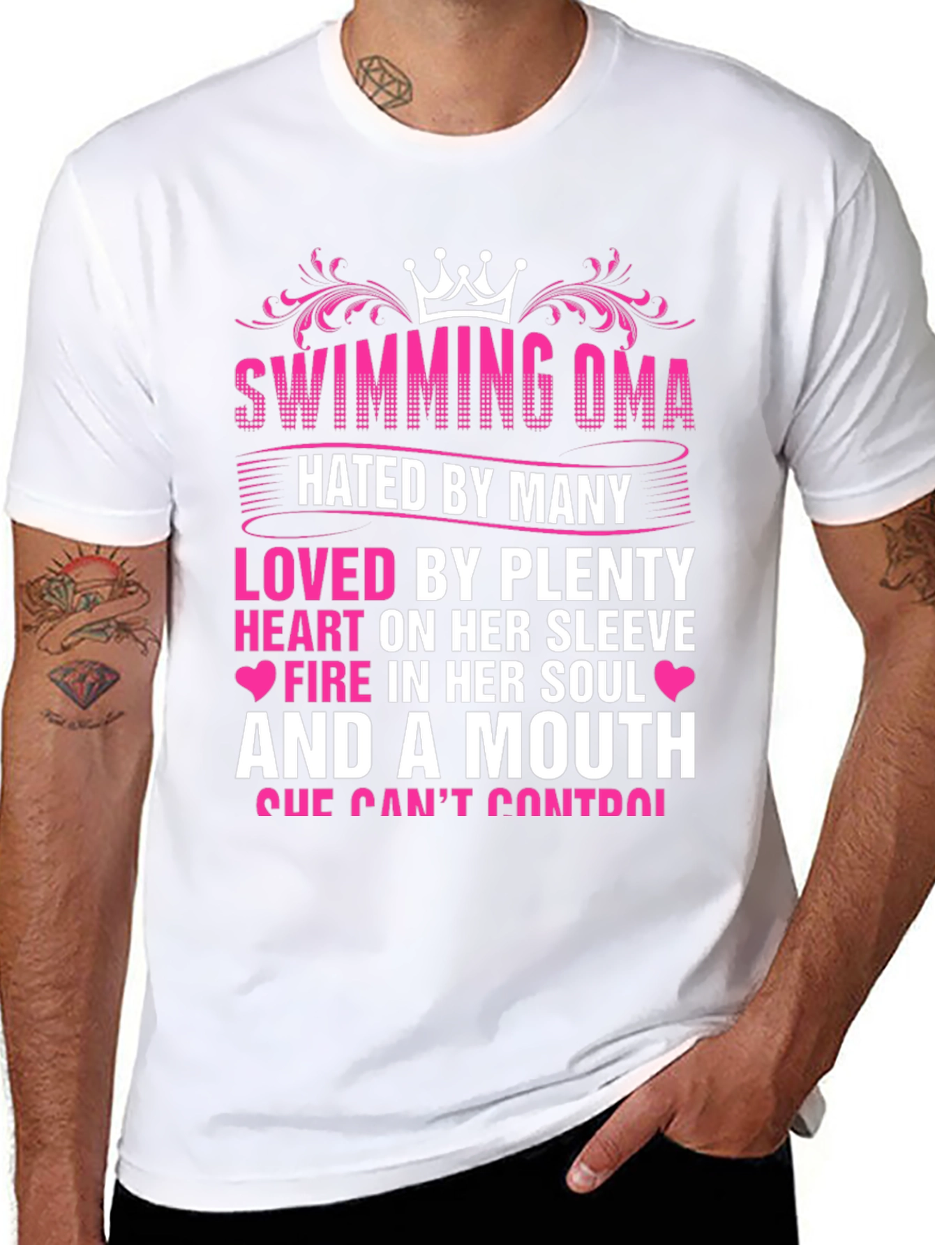 Swimming Oma T-Shirt: Hated By Many Loved By Plenty!