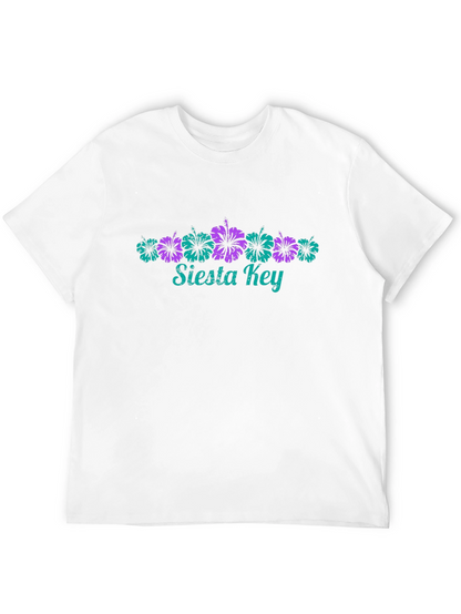 Siesta Key Floral Black Graphic Tee