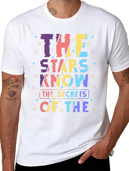Stars Know Secrets Graphic T-Shirt - Black