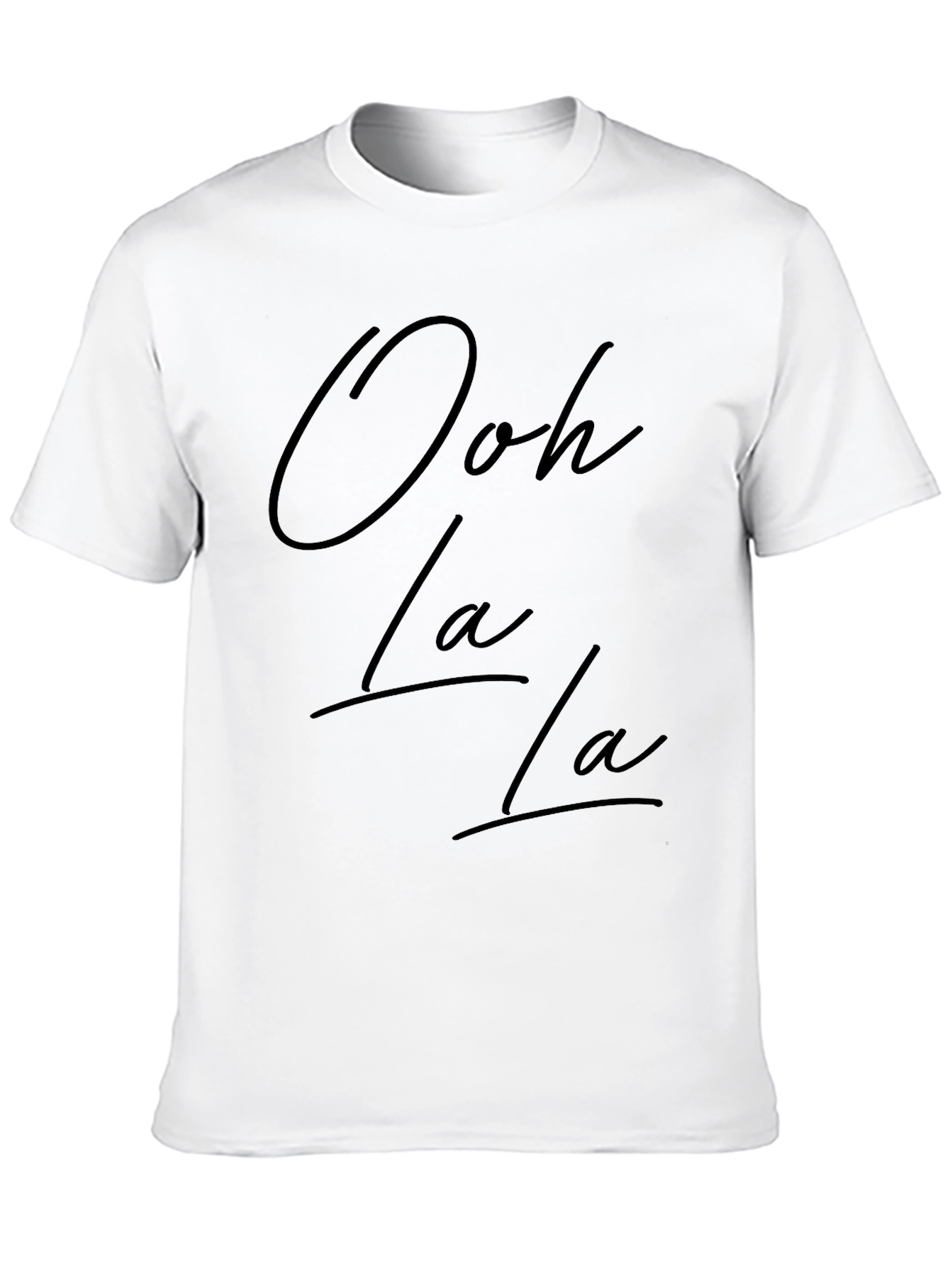Ooh La La Black T-Shirt - Stylish Graphic Tee