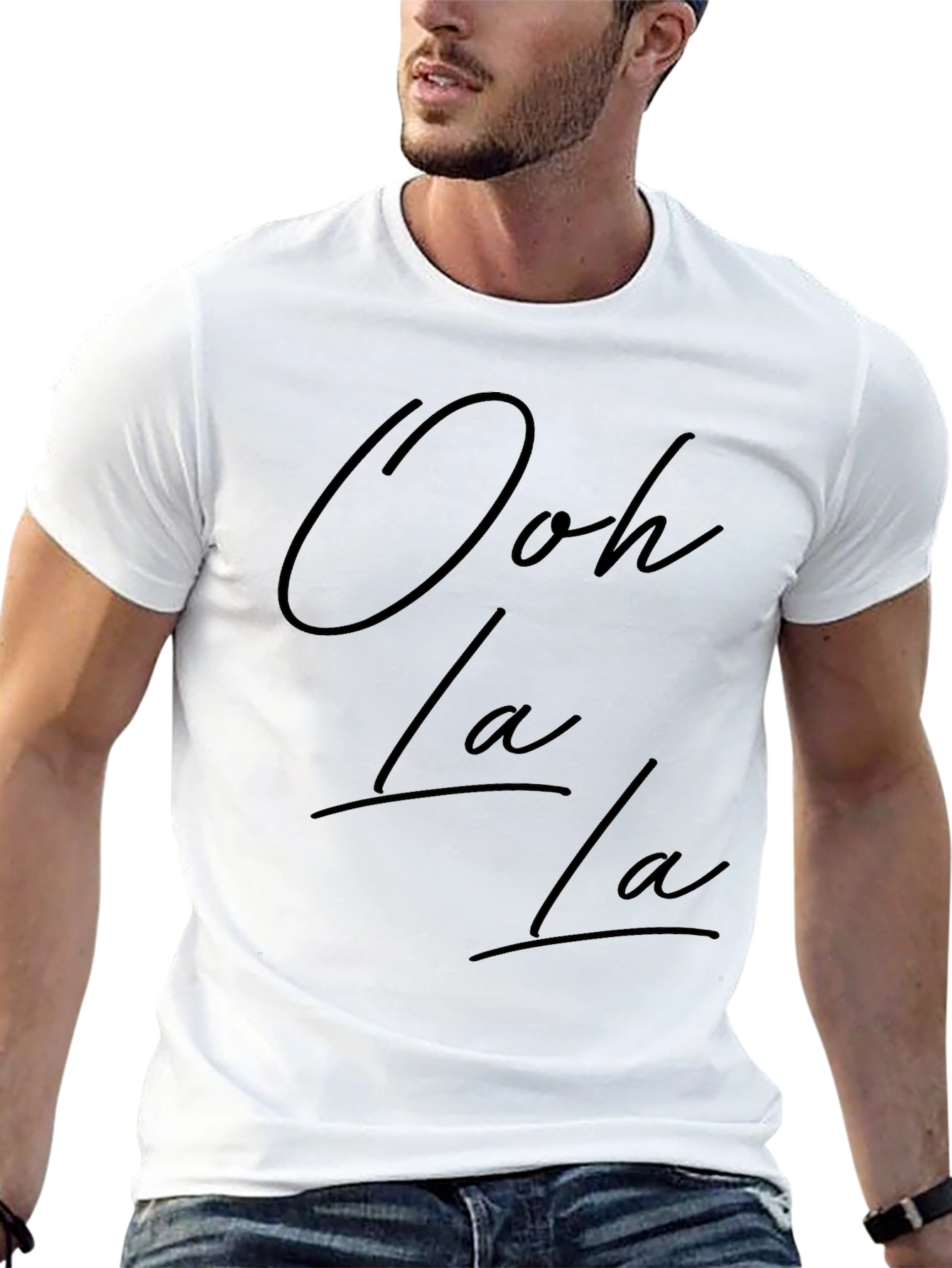 Ooh La La Black T-Shirt - Stylish Graphic Tee