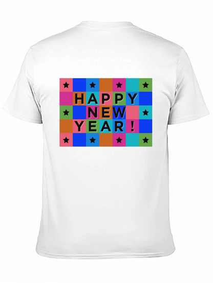 Happy New Year Graphic T-Shirt - Stylish Holiday Tee