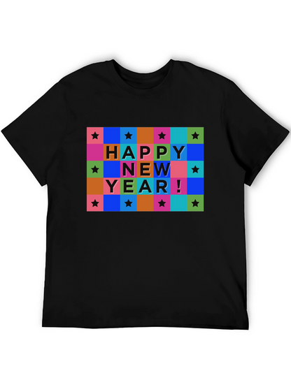 Happy New Year Graphic T-Shirt - Stylish Holiday Tee