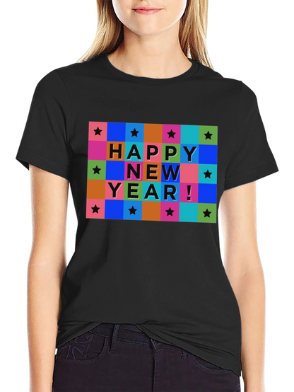 Happy New Year Graphic T-Shirt - Stylish Holiday Tee