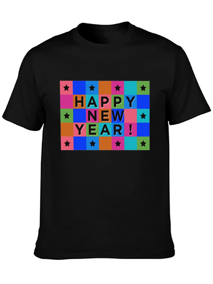 Happy New Year Graphic T-Shirt - Stylish Holiday Tee