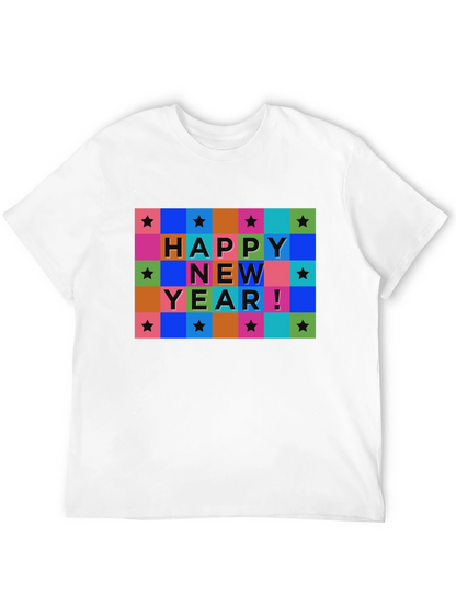 Happy New Year Graphic T-Shirt - Stylish Holiday Tee