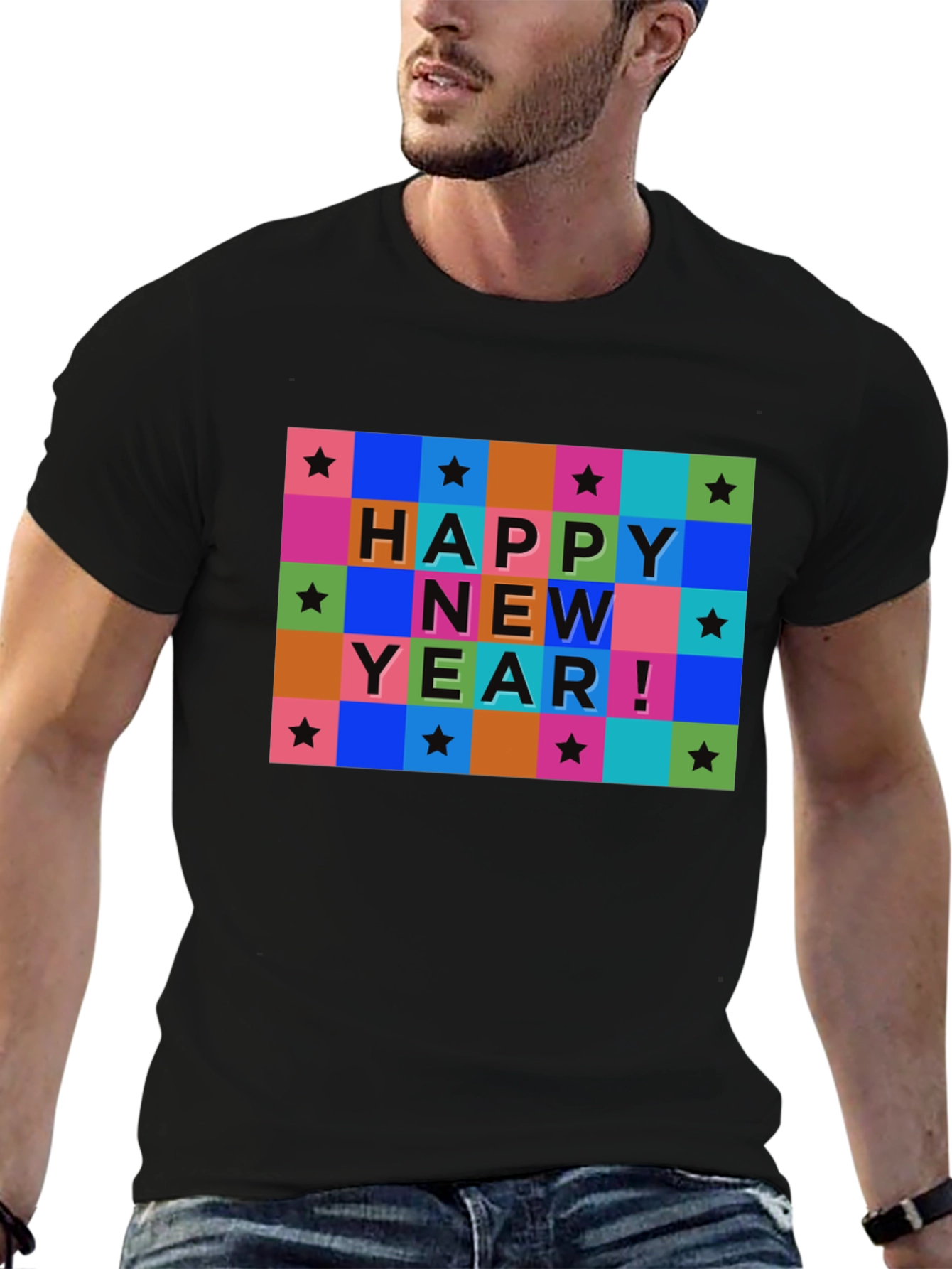 Happy New Year Graphic T-Shirt - Stylish Holiday Tee