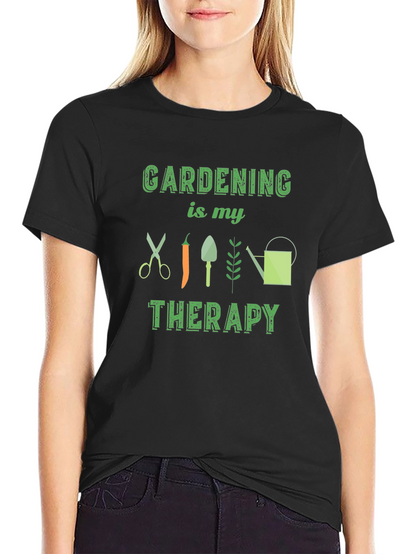Gardening Therapy Graphic Tee - Soft Cotton Comfort