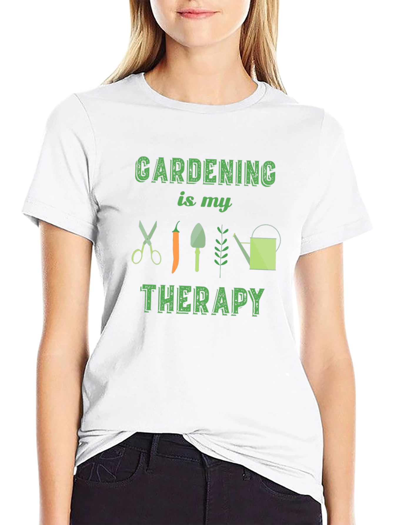 Gardening Therapy Graphic Tee - Soft Cotton Comfort