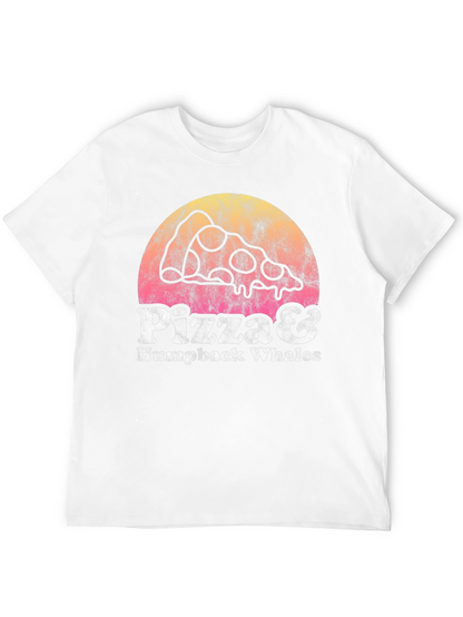Pizza & Humpback Whales Graphic Tee