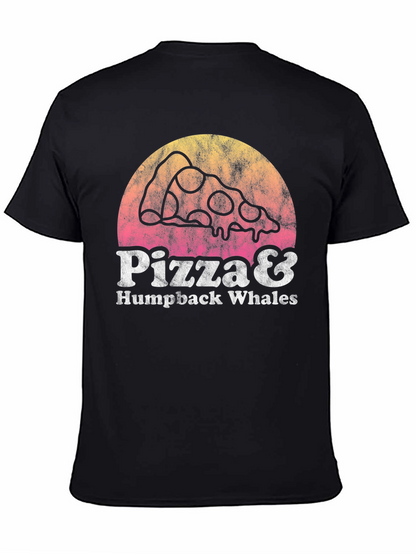 Pizza & Humpback Whales Graphic Tee