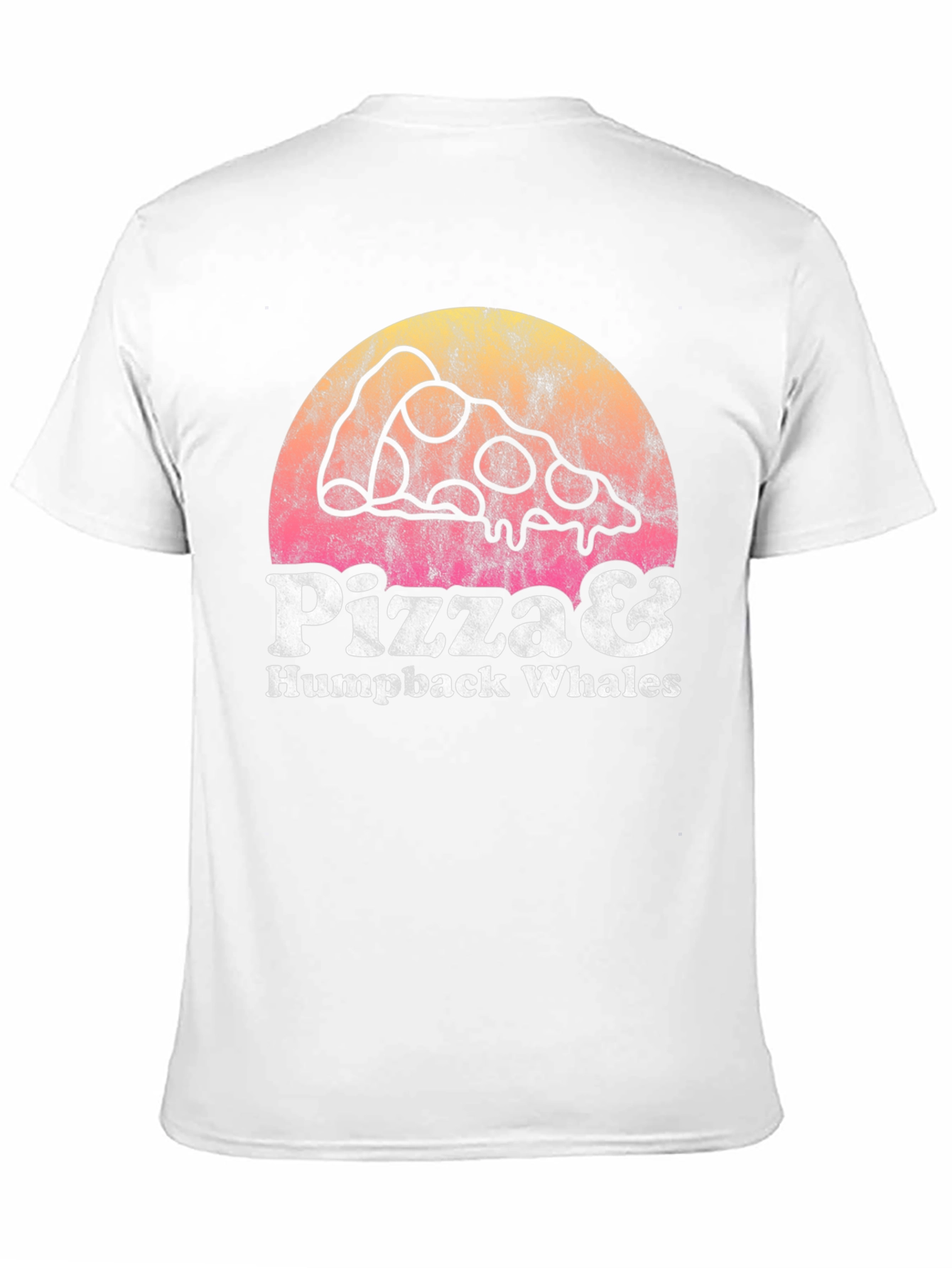 Pizza & Humpback Whales Graphic Tee