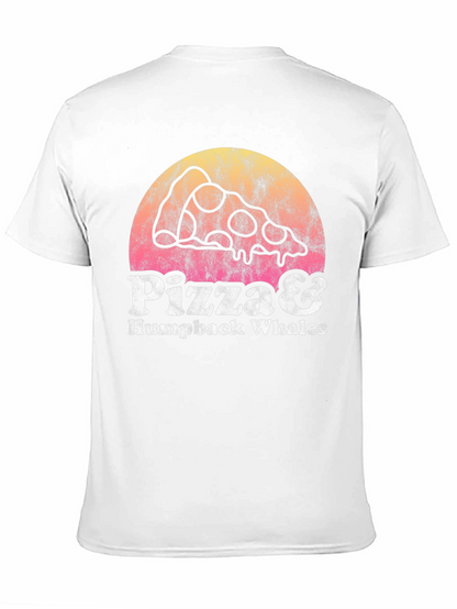 Pizza & Humpback Whales Graphic Tee