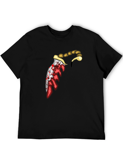 Bloody Knife Graphic Tee - Edgy Design T-Shirt