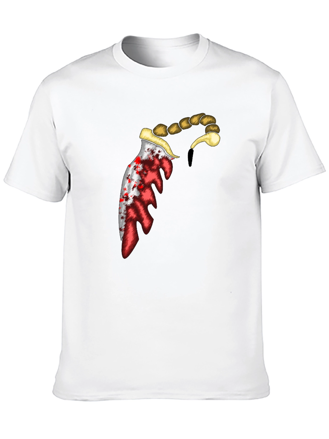 Bloody Knife Graphic Tee - Edgy Design T-Shirt