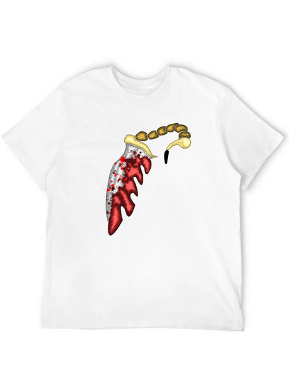 Bloody Knife Graphic Tee - Edgy Design T-Shirt