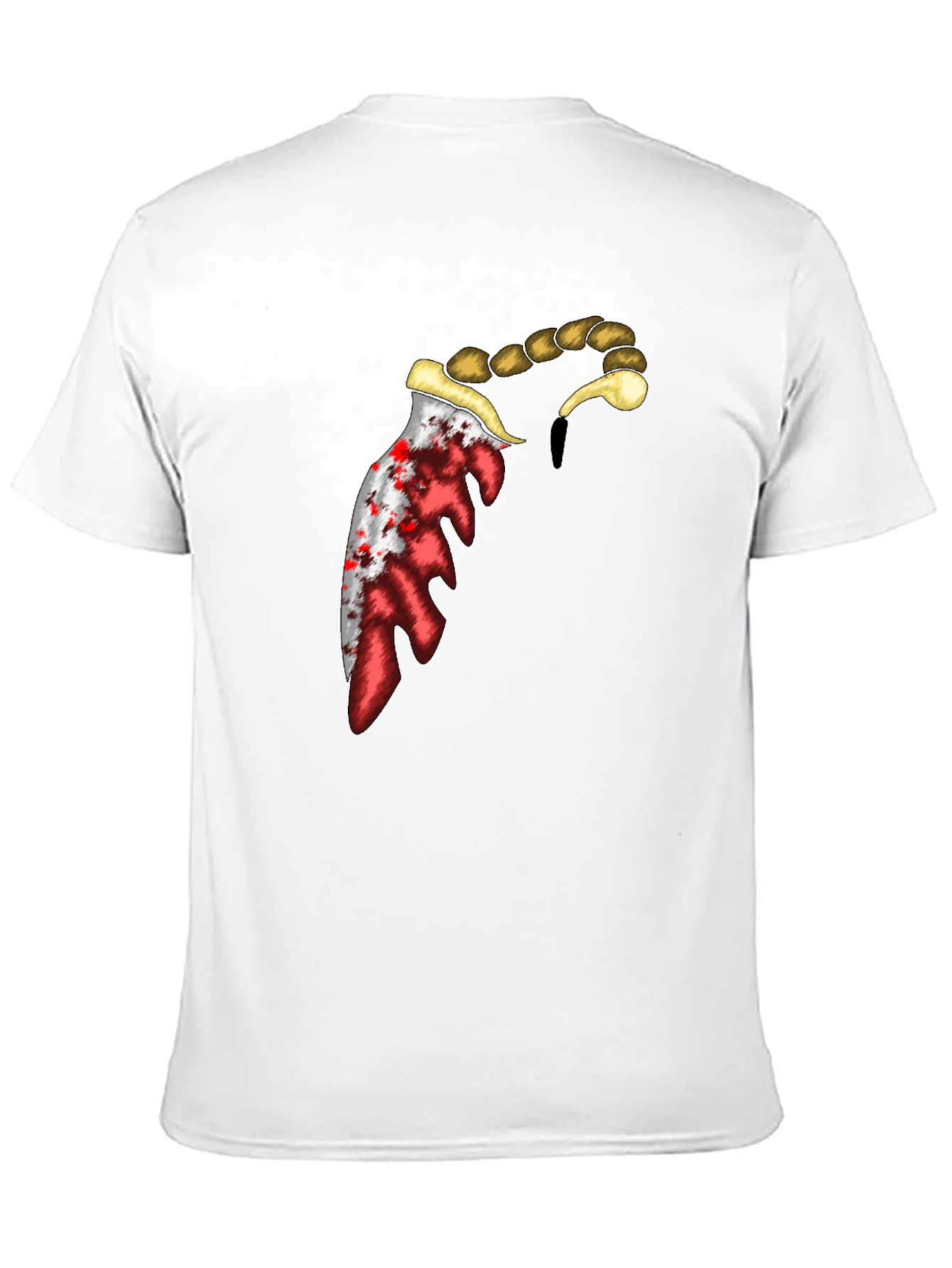 Bloody Knife Graphic Tee - Edgy Design T-Shirt