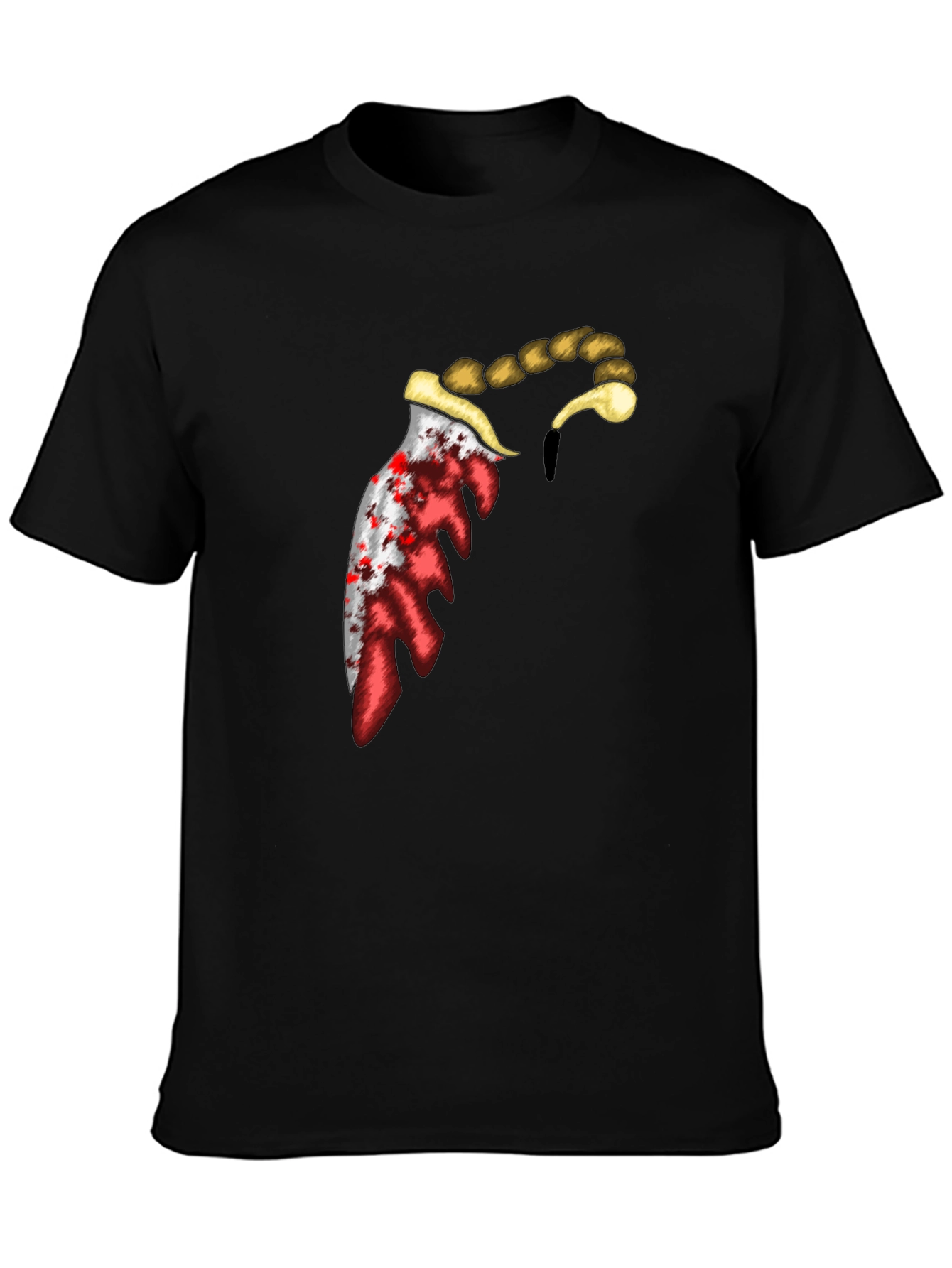 Bloody Knife Graphic Tee - Edgy Design T-Shirt