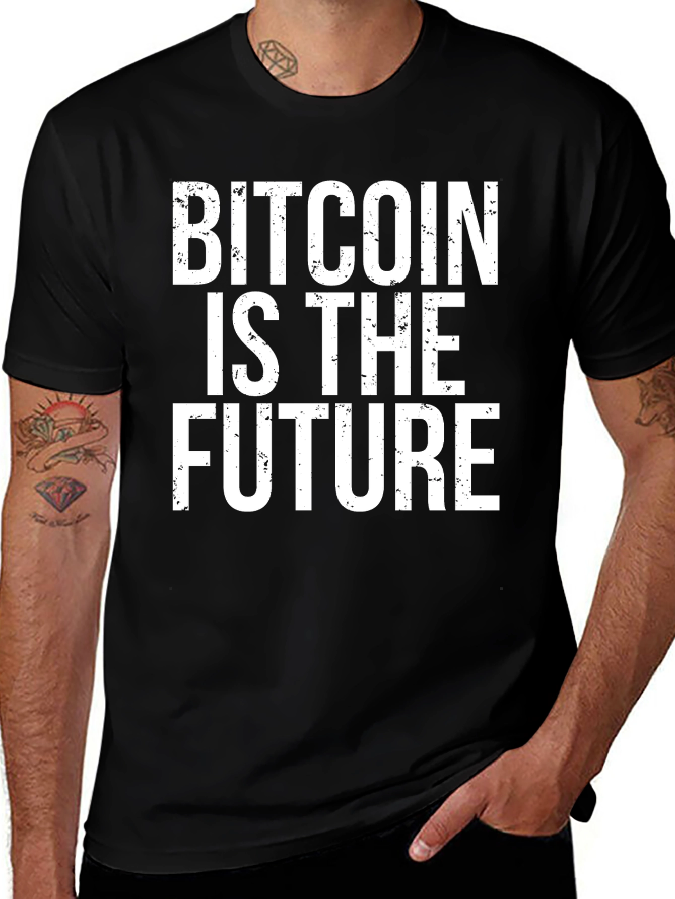 Bitcoin Is The Future Black T-Shirt