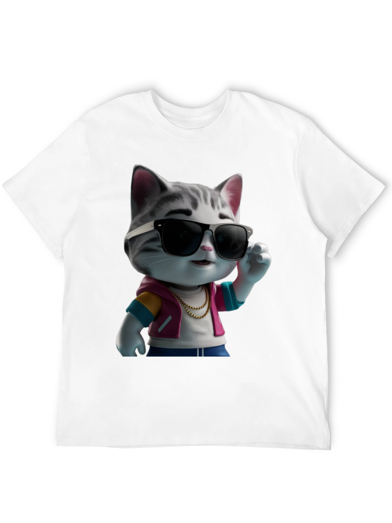 Cool Cat in Shades Graphic T-Shirt