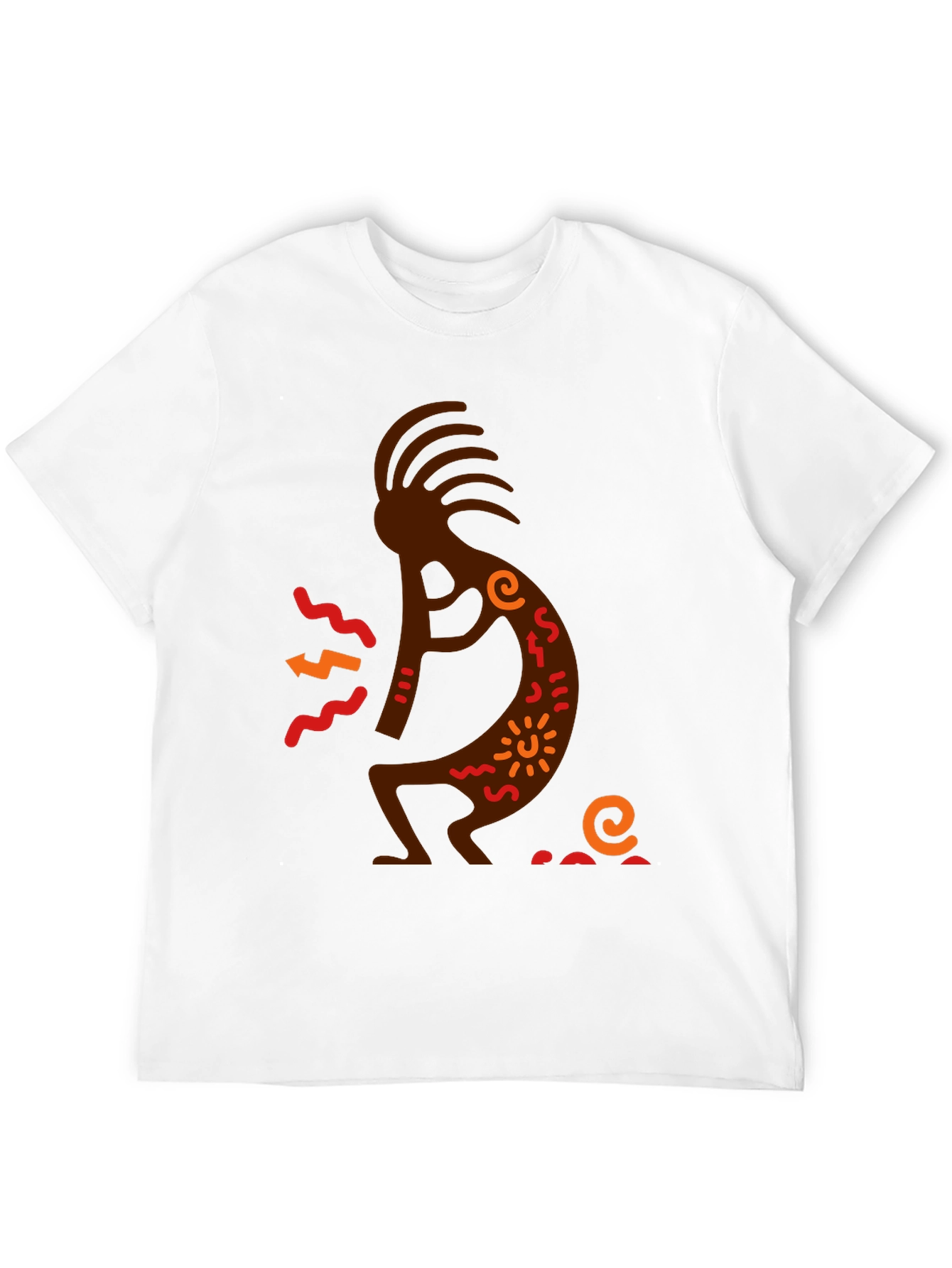 Kokopelli Graphic Tee - Black Cotton T-Shirt